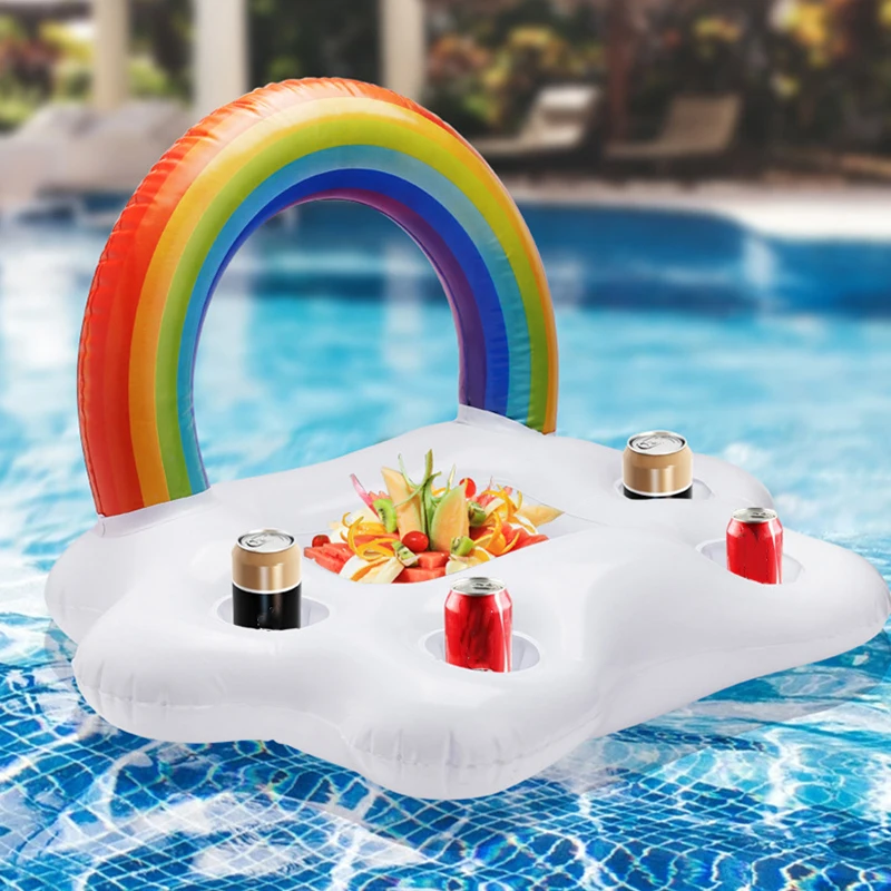 Inflatable Pool Float Beer Drinking Cooler Table Bar Tray Beach Swimming Ring Summer Pool Party Bucket Rainbow Cloud Cup Holder
Inflatable Pool Float Beer Drinking Cooler Table Bar Tray Beach Swimming Ring Summer Pool Party Bucket Rainbow Cloud Cup Holder
