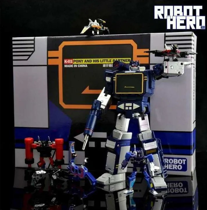 Robot Hero K-01 MP-13 Sound Wave MP13 Masterpiece With 6 Microcassette Tape Action Figure Robot Toys
Robot Hero K-01 MP-13 Sound Wave MP13 Masterpiece With 6 Microcassette Tape Action Figure Robot Toys