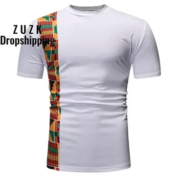 ZUZK White Patchwork Dashiki African T-shirt Men Ankara Style Short Sleeve Tshirts Men Hip Hop Hipster African Clothes Camisetas
ZUZK White Patchwork Dashiki African T-shirt Men Ankara Style Short Sleeve Tshirts Men Hip Hop Hipster African Clothes Camisetas