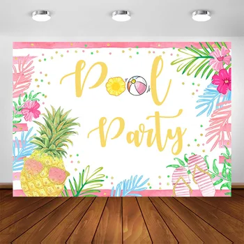 Photography Backdrop Summer Pool Party Decoration Photo Background Tropical Fruit Customized Cake Table Birthday Party Supplies
Photography Backdrop Summer Pool Party Decoration Photo Background Tropical Fruit Customized Cake Table Birthday Party Supplies