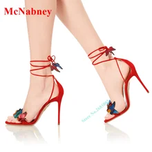 Butterfly Flower Straps Lace Up Sandals Open Toe Mixed Colors Thin High Heel Sandals Ankle Shallow Women Party Dress Shoe Summer
Butterfly Flower Straps Lace Up Sandals Open Toe Mixed Colors Thin High Heel Sandals Ankle Shallow Women Party Dress Shoe Summer