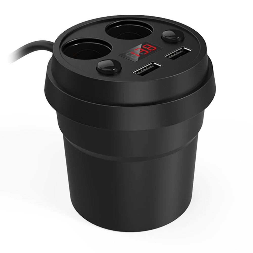 Dual USB Car Charger Igniter Digital Display Fast Charging LED Indicator Auto Accessories Cup Shape Multi Protection Universal
Dual USB Car Charger Igniter Digital Display Fast Charging LED Indicator Auto Accessories Cup Shape Multi Protection Universal