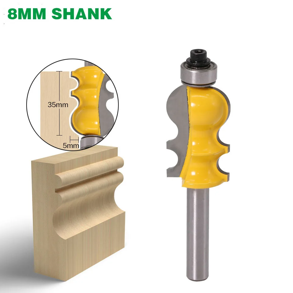 8mm Shank High-grade drop beads armrest woodworking milling carpentry engraving machine tools woodworking knife router bits
8mm Shank High-grade drop beads armrest woodworking milling carpentry engraving machine tools woodworking knife router bits
