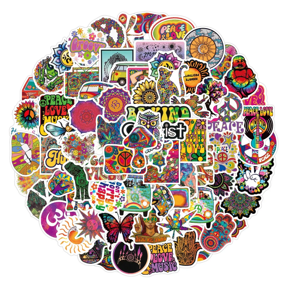 10/30/50/100PCS Exotic Hippie Aesthetic Stickers Decorative Scrapbooking Laptop Skateboard DIY Cool Decal Sticker for Kid Toy
10/30/50/100PCS Exotic Hippie Aesthetic Stickers Decorative Scrapbooking Laptop Skateboard DIY Cool Decal Sticker for Kid Toy