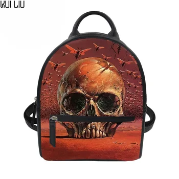 Women PU Leather Backpacks 3D Skull Print Casual Cool Men Mini Laptop Teenager School Ladies Travel Bag Gift Punk Drop Shopping
Women PU Leather Backpacks 3D Skull Print Casual Cool Men Mini Laptop Teenager School Ladies Travel Bag Gift Punk Drop Shopping