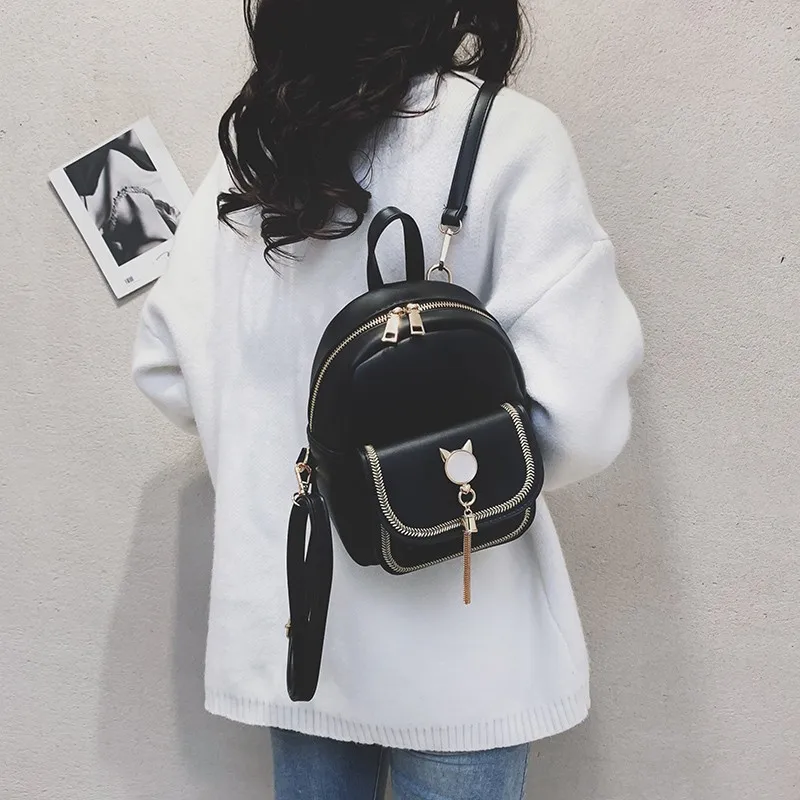 New Soft PU Leather Small Backpack for Women Cute Zipper Girls Mini Backpack Student Shoulder Bags Shoolbags Mochila
New Soft PU Leather Small Backpack for Women Cute Zipper Girls Mini Backpack Student Shoulder Bags Shoolbags Mochila