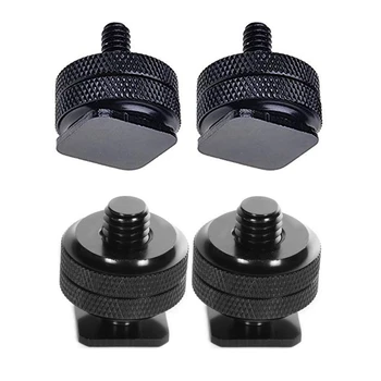 2Pcs 1/4 Inch-20 Hot Shoe Mount Adapter Tripod Screw To Flash Hot Shoe for Dslr Camera Rig & 2Pcs Mini Ball Head with Hot Shoe M 
2Pcs 1/4 Inch-20 Hot Shoe Mount Adapter Tripod Screw To Flash Hot Shoe for Dslr Camera Rig & 2Pcs Mini Ball Head with Hot Shoe M