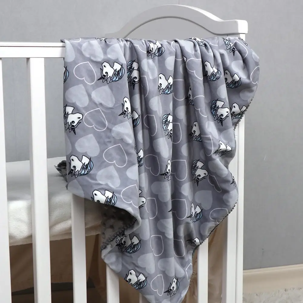 Reversible Baby Plush Blanket Digital Printing Super Soft Fluff Ball Lace Blanket with Double Layer Dotted Backing
Reversible Baby Plush Blanket Digital Printing Super Soft Fluff Ball Lace Blanket with Double Layer Dotted Backing