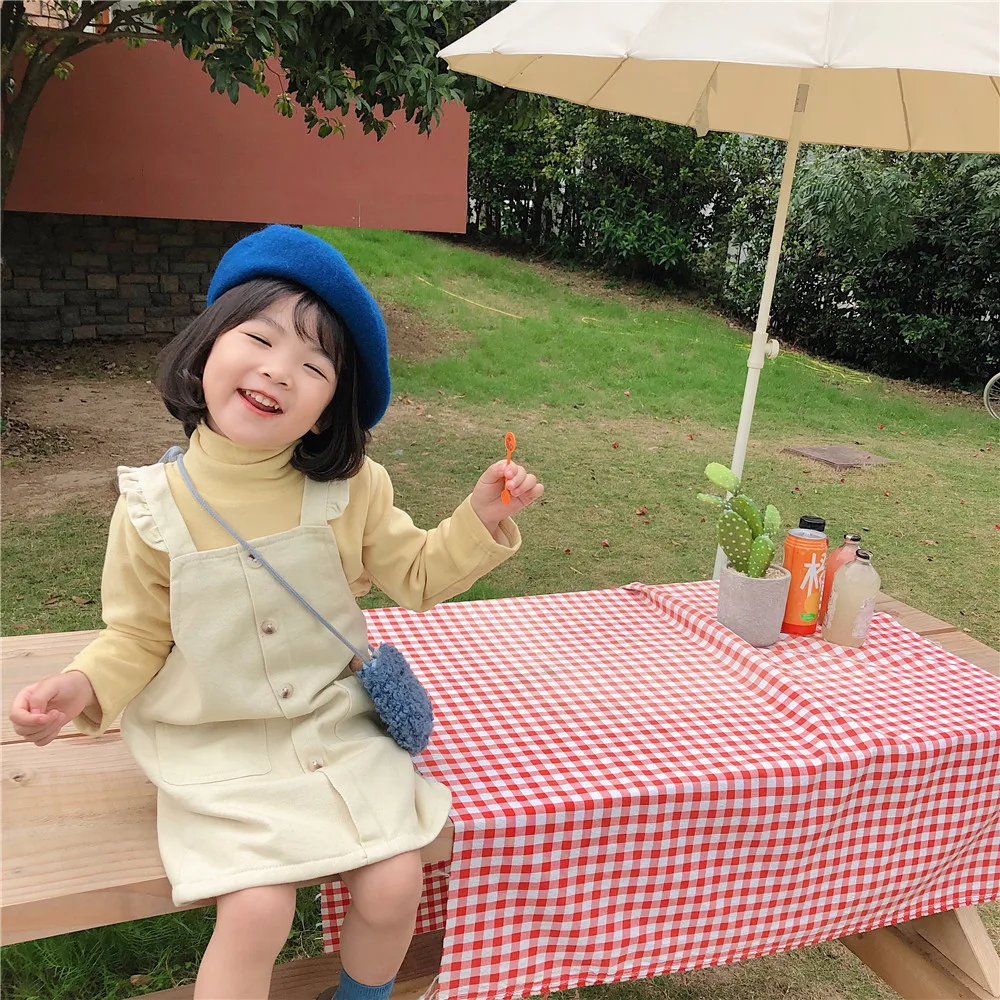 2019 Winter Girls with Velvet Straps Princess Dress Baby Ear Shoulder Lovely Solid Color with Button Overall Dress Kid Suspender
2019 Winter Girls with Velvet Straps Princess Dress Baby Ear Shoulder Lovely Solid Color with Button Overall Dress Kid Suspender