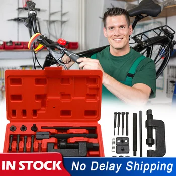 13Pcs Universal Motorcycle Bike ATV Chain Breaker Splitter Riveting durable Tool Set Riveting Repair Kit Remover Chain Cutter
13Pcs Universal Motorcycle Bike ATV Chain Breaker Splitter Riveting durable Tool Set Riveting Repair Kit Remover Chain Cutter