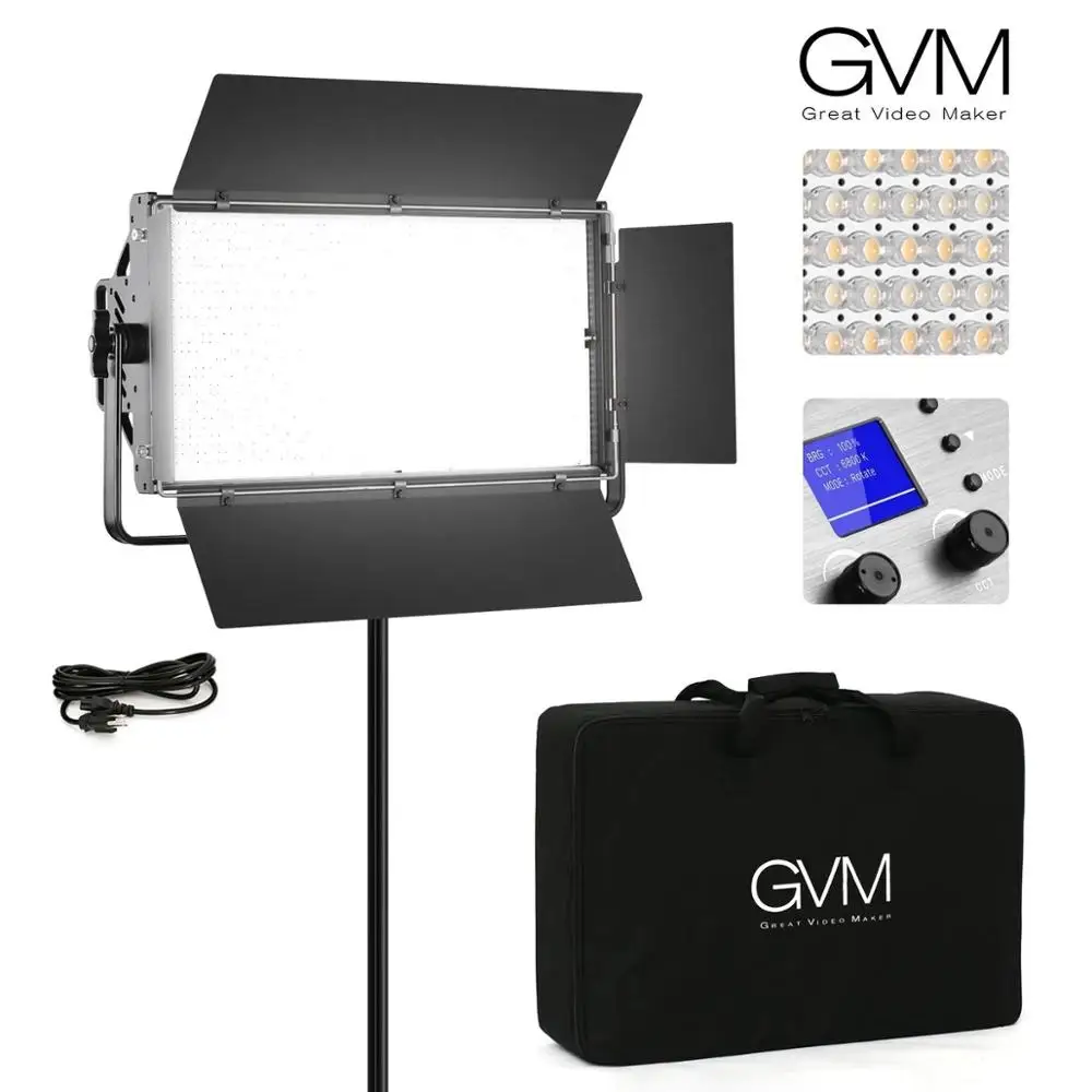 GVM-110S Bi-Color Photography Video Studio Light Remote Control Barndoor Adjustable Diffuser Fill Lighting Led Lamp Selfie Lamp
GVM-110S Bi-Color Photography Video Studio Light Remote Control Barndoor Adjustable Diffuser Fill Lighting Led Lamp Selfie Lamp