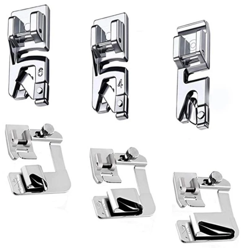 6Pcs Hemming Foot Kit Hemmer Presser Foot for Low Shank Sewing Machine 6Pcs Hemming Foot Kit Hemmer Presser Foot for Low Shank Sewing Machine
