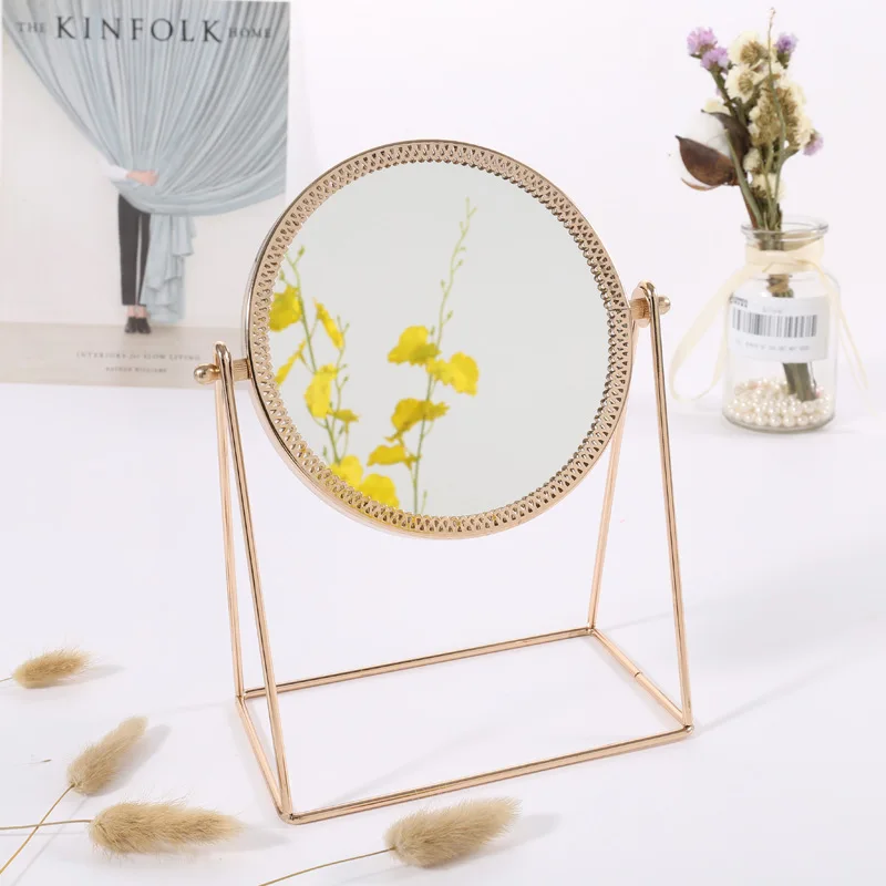INS Makeup Mirror Desktop Princess Mirror Northern European-Style Ultra-clear Simple Table Single-Sided Portable Dresser Beauty
INS Makeup Mirror Desktop Princess Mirror Northern European-Style Ultra-clear Simple Table Single-Sided Portable Dresser Beauty