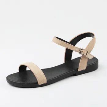 Women Flat Sandals Genuine Cow Suede Summer New Ladies New Flat Sandal Casual Woman Apricot Pink Black Comfortable Shoes A165
Women Flat Sandals Genuine Cow Suede Summer New Ladies New Flat Sandal Casual Woman Apricot Pink Black Comfortable Shoes A165