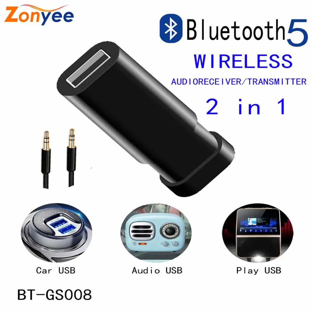 Bluetooth 5.0 Receiver Transmitter 2-in-1 3.5mm Audio Transmitter Ideal for Home or Vehicle Music Streaming Sound System
Bluetooth 5.0 Receiver Transmitter 2-in-1 3.5mm Audio Transmitter Ideal for Home or Vehicle Music Streaming Sound System
