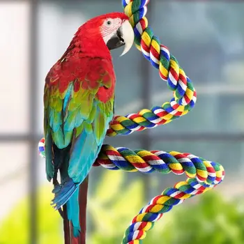 2 Pcs/set Bird Perches Wood Stand Playground Paw Grinding Rope Parrot Cage Climbing Ropes Swing Spiral Standing Toy
2 Pcs/set Bird Perches Wood Stand Playground Paw Grinding Rope Parrot Cage Climbing Ropes Swing Spiral Standing Toy
