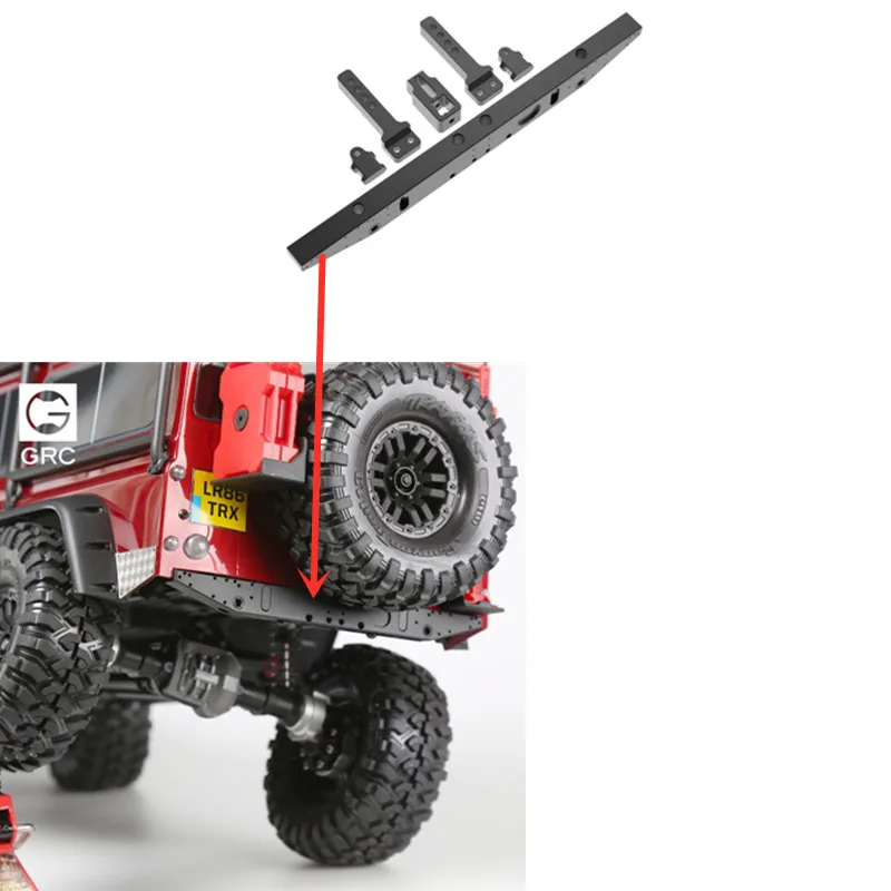 GRC Metal Classic Rear Bumper Anti-collision Bar For 1/10 Rc Crawler Car Defender Traxxas Trx4 Rear Guardrail
GRC Metal Classic Rear Bumper Anti-collision Bar For 1/10 Rc Crawler Car Defender Traxxas Trx4 Rear Guardrail