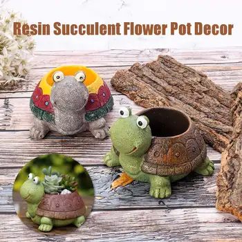 Mini Resin Craft Planter Flower Pot Succulent Bonsai Desktop Garden Pot Potted Holder Flowerpot Home Office Garden Decoration 
Mini Resin Craft Planter Flower Pot Succulent Bonsai Desktop Garden Pot Potted Holder Flowerpot Home Office Garden Decoration