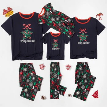 New Christmas Pajamas Parent-child Family Wear Short Sleeves Trousers Snow Elk Print Sleepwear Family Matching Outfits
New Christmas Pajamas Parent-child Family Wear Short Sleeves Trousers Snow Elk Print Sleepwear Family Matching Outfits