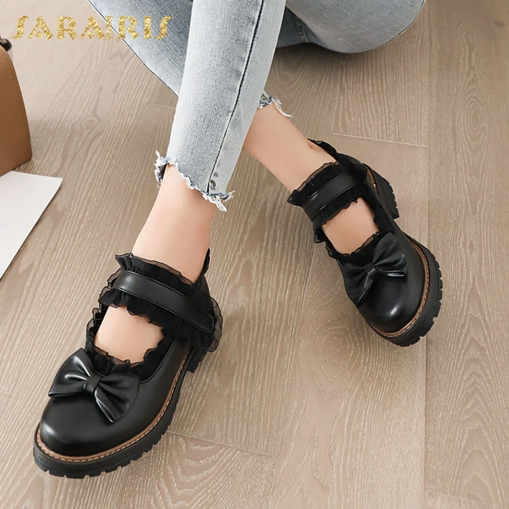 Sarairis 2020 New Fashion Platform Mary Janes Pumps Woman Shoes Square Heels Hook Loop Butterfly Sweet Shoes Women Pumps
Sarairis 2020 New Fashion Platform Mary Janes Pumps Woman Shoes Square Heels Hook Loop Butterfly Sweet Shoes Women Pumps