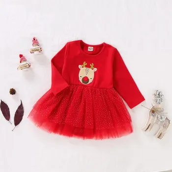 Long Sleeve Lace Tutu Dress Party Clothes Costume Baby Girl Christmas Dress Toddler Infant Baby Girls Xmas Elk Dresses Cute Dot
Long Sleeve Lace Tutu Dress Party Clothes Costume Baby Girl Christmas Dress Toddler Infant Baby Girls Xmas Elk Dresses Cute Dot