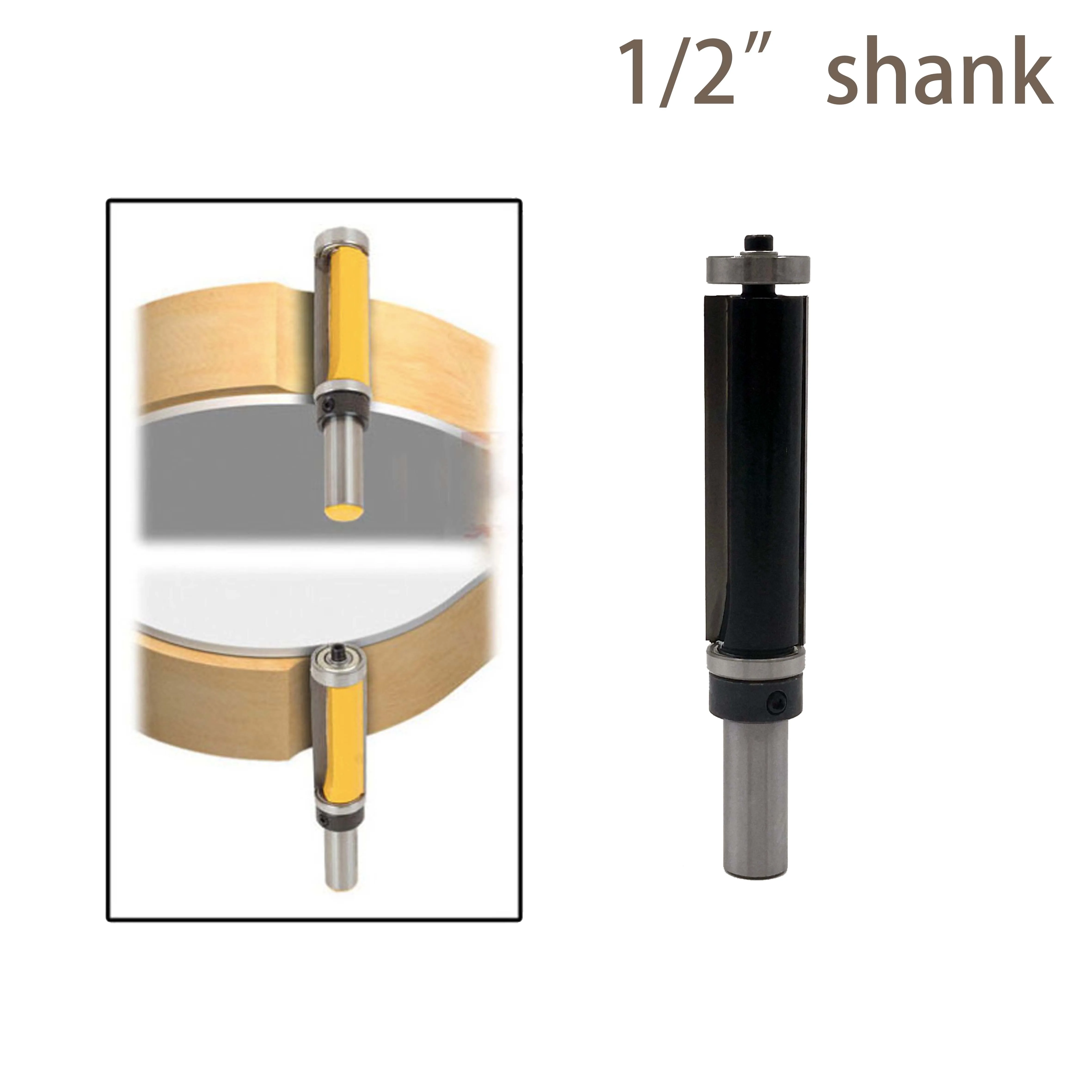 1pc 1/2 Shank Top & Bottom Bearing Flush Trim Pattern Router Bit Milling Cutter For Wood Woodworking Cutters
1pc 1/2 Shank Top & Bottom Bearing Flush Trim Pattern Router Bit Milling Cutter For Wood Woodworking Cutters