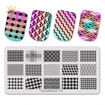 BEAUTYBIGBANG Stamping Plate Autumn&Winter Sweater Pattern Rectangle Template Checked Design Nail Plate Image Plate Art K510
BEAUTYBIGBANG Stamping Plate Autumn&Winter Sweater Pattern Rectangle Template Checked Design Nail Plate Image Plate Art K510