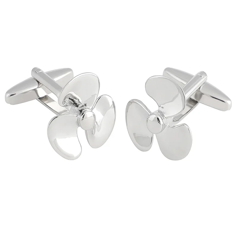 Trefoil Windmill Cufflinks Fan Leaf Modeling Silver-plated Color Carefully Polishing Metal Textured Cufflink Marshal D4010
Trefoil Windmill Cufflinks Fan Leaf Modeling Silver-plated Color Carefully Polishing Metal Textured Cufflink Marshal D4010