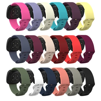 Soft Silicone Watchband For Fitbit Versa 3 for Fitbit Sense Smart Watch Large / Small Replacement Wrist Watch Strap Bracelet 
Soft Silicone Watchband For Fitbit Versa 3 for Fitbit Sense Smart Watch Large / Small Replacement Wrist Watch Strap Bracelet