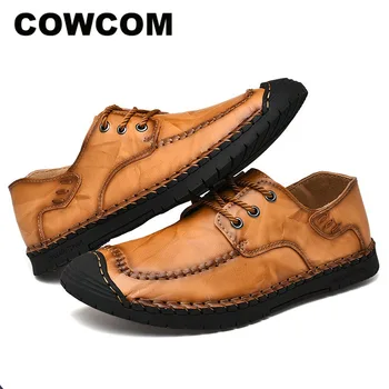 COWCOM Large Size Men's Shoes Spring Autumn Casual Shoes Wind Hand-sewn Shoes Women Fashion Cow Leather Casual Shoes CLK-7851
COWCOM Large Size Men's Shoes Spring Autumn Casual Shoes Wind Hand-sewn Shoes Women Fashion Cow Leather Casual Shoes CLK-7851