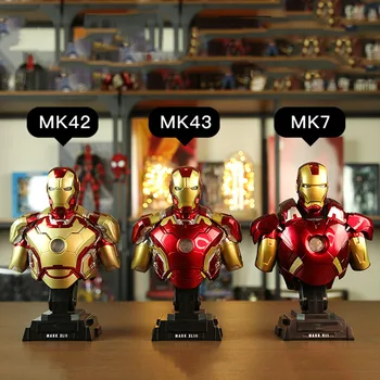 1/4 US Tony Stark Iron Men Bust Statue MK43/MK42/MK7 With Illuminated Made Model Toys Doll for Family adult Kids Collection Gift
1/4 US Tony Stark Iron Men Bust Statue MK43/MK42/MK7 With Illuminated Made Model Toys Doll for Family adult Kids Collection Gift