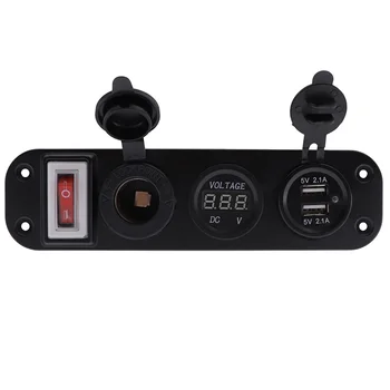 Motorcycle Car Toggle Switch Panel 3 Hole 4.2A With Voltmeter Charger Cigarette Lighter Power For Marine Boat Moto Accessories
Motorcycle Car Toggle Switch Panel 3 Hole 4.2A With Voltmeter Charger Cigarette Lighter Power For Marine Boat Moto Accessories