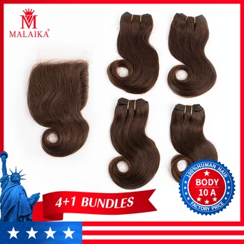 MALAIKA Body Wave Bundles With Closure Brazilian Hair Bundles With Closure Non Remy Human Hair Bundles With Closure
MALAIKA Body Wave Bundles With Closure Brazilian Hair Bundles With Closure Non Remy Human Hair Bundles With Closure