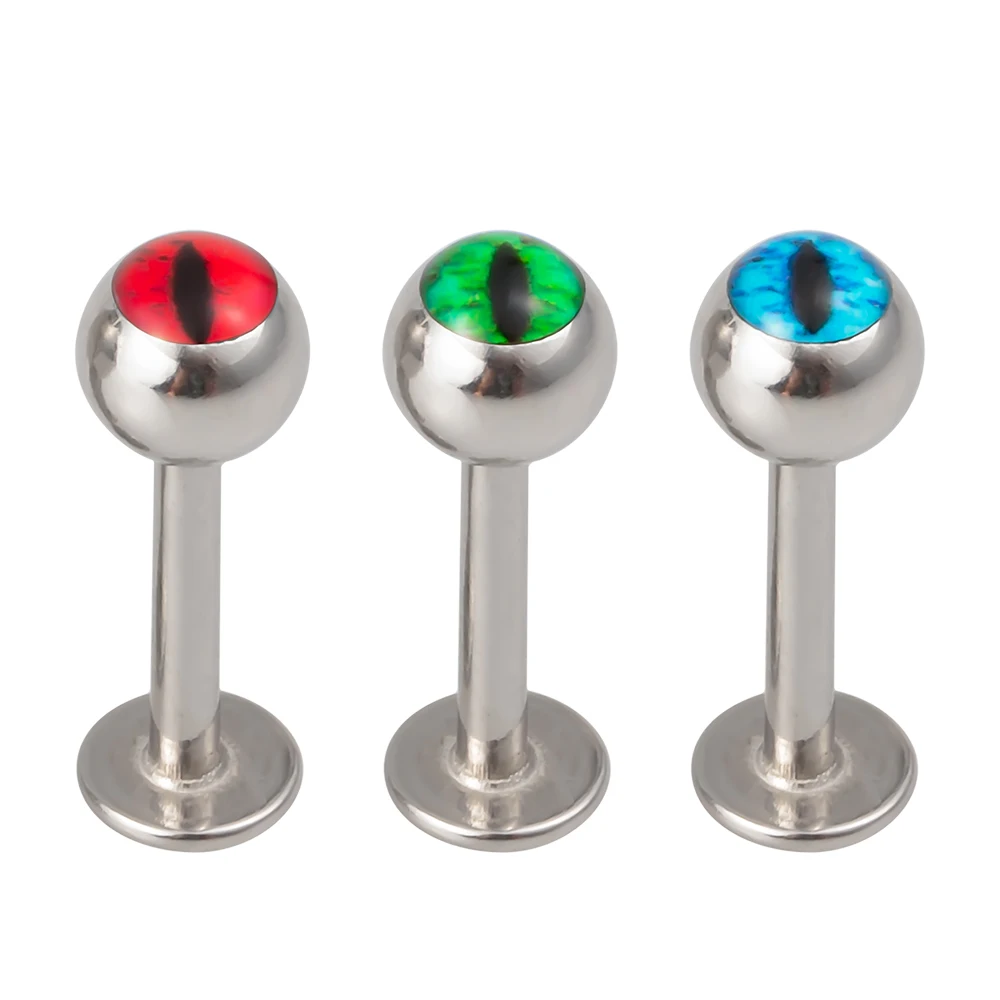 1pc Devil's Eye Labret Monroe Lip Ring Women Surgical Steel Ear Cartilage Tragus Helix Piercing Body Jewelry Internally Thread
1pc Devil's Eye Labret Monroe Lip Ring Women Surgical Steel Ear Cartilage Tragus Helix Piercing Body Jewelry Internally Thread