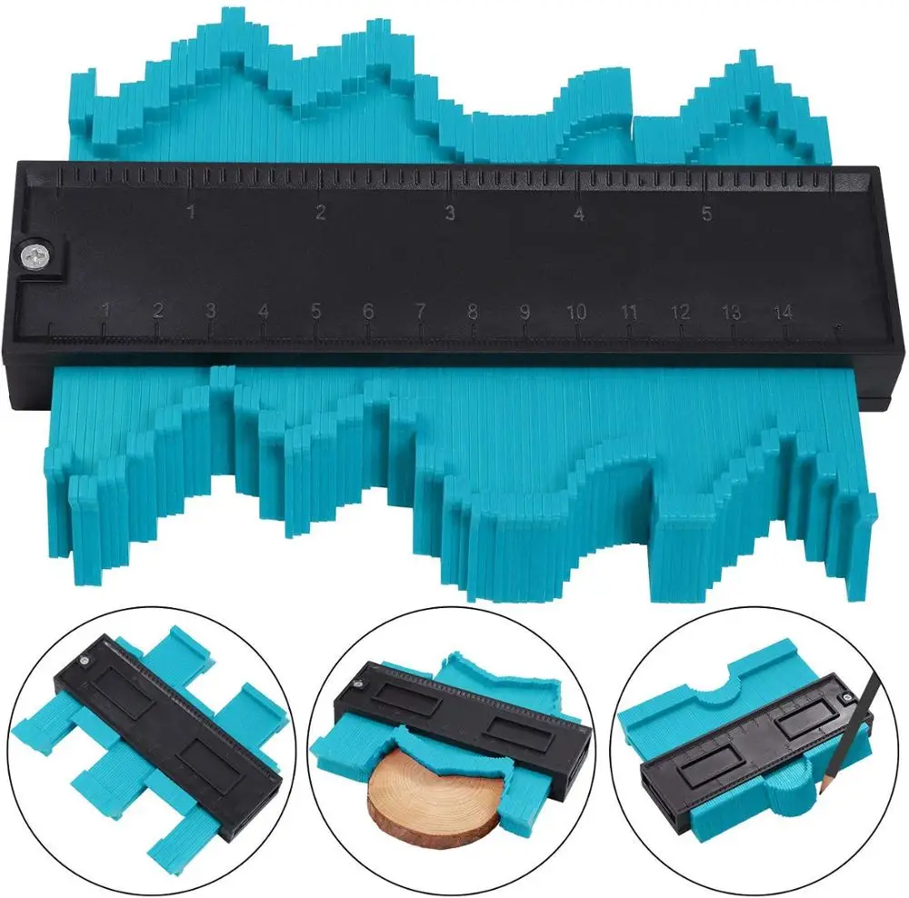 Contour Gauge Set 5 inch Contour Duplications Gauge with Magnets | Shape Angle, Precise Measuring Angle Template Marking Tile
Contour Gauge Set 5 inch Contour Duplications Gauge with Magnets | Shape Angle, Precise Measuring Angle Template Marking Tile