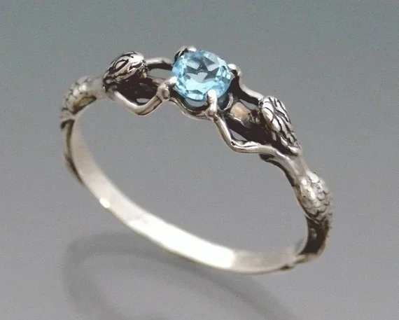Ослепительное античное серебряное кольцо два кольца для подружек невесты