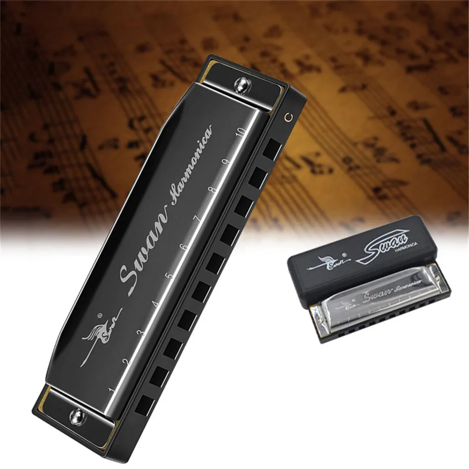 Silver Swan Harmonica 10 Hole Key of C for Blues Rock Jazz Folk Harmonica 2020 Gift Blues Harp Suitable for Beginners Folk music
Silver Swan Harmonica 10 Hole Key of C for Blues Rock Jazz Folk Harmonica 2020 Gift Blues Harp Suitable for Beginners Folk music