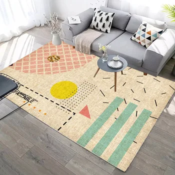 Carpet For Bedroom Parlor Factory Supply Modern Simple Geometric Wood Floor Rug Carpet Non-slip Antifouling Rug For Living Room
Carpet For Bedroom Parlor Factory Supply Modern Simple Geometric Wood Floor Rug Carpet Non-slip Antifouling Rug For Living Room