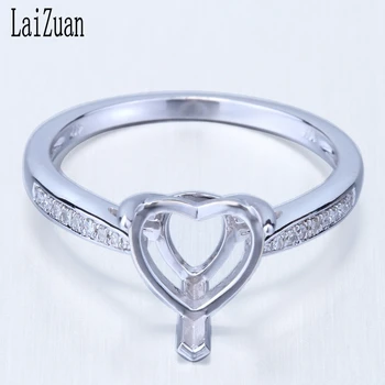 LaiZuan Heart Cut 8x8mm Real 10k White Gold Natural Diamond Engagement Wedding Women Trendy Fine Jewelry Semi Mount Ring Setting
LaiZuan Heart Cut 8x8mm Real 10k White Gold Natural Diamond Engagement Wedding Women Trendy Fine Jewelry Semi Mount Ring Setting
