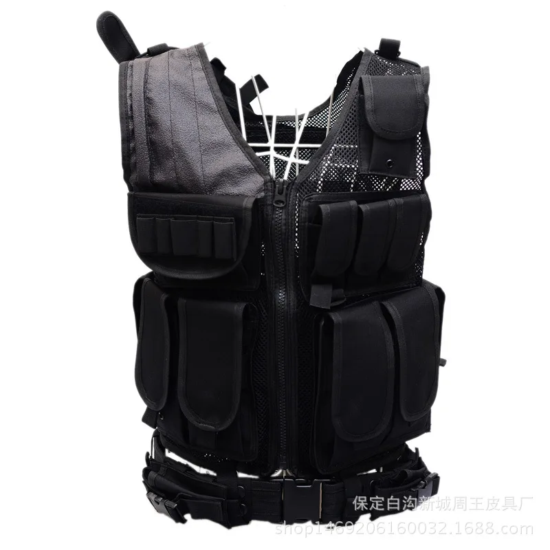 Special Forces Multi-functional Tactical Vest Summer Punched Sheet Black And White with Pattern Combat Waistcoat Army Fans CS Fi
Special Forces Multi-functional Tactical Vest Summer Punched Sheet Black And White with Pattern Combat Waistcoat Army Fans CS Fi