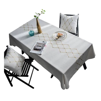 Rectangular Linen Tablecloth Nordic Modern Style Tea Table Cloth Wrinkle Free Waterproof Oilproof for Kitchen Dinning Tabletop
Rectangular Linen Tablecloth Nordic Modern Style Tea Table Cloth Wrinkle Free Waterproof Oilproof for Kitchen Dinning Tabletop