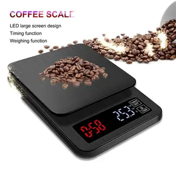 Coffee Weight Balance USB Scale Timer LCD Digital Electronic Drip Coffee Scale With Timer 3kg 5kg/0.1g Black Kitchen Baking Tool
Coffee Weight Balance USB Scale Timer LCD Digital Electronic Drip Coffee Scale With Timer 3kg 5kg/0.1g Black Kitchen Baking Tool