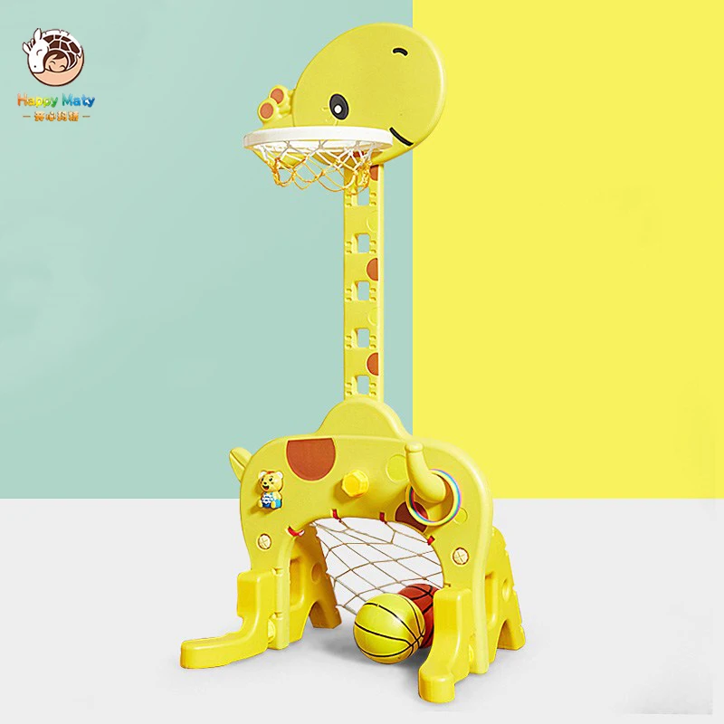 Happymaty Giraffe Basketball Stand Toy Set Indoor 1-6 Years Old Baby Adjustable Height Basket Rack Playground Yard Toys for Kids
Happymaty Giraffe Basketball Stand Toy Set Indoor 1-6 Years Old Baby Adjustable Height Basket Rack Playground Yard Toys for Kids