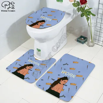 Rihanna Cartoon funny Pattern printing 3D printed Bathroom Pedestal Rug Lid Toilet Cover Bath Mat Set drop shipping style-3
Rihanna Cartoon funny Pattern printing 3D printed Bathroom Pedestal Rug Lid Toilet Cover Bath Mat Set drop shipping style-3