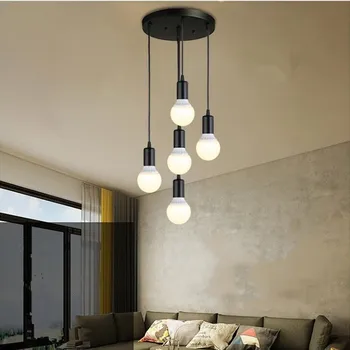 Creative Wrought Iron Pendant Lights Kitchen 5 Heads Hanging Lights Retro Industry Pendant Light E27 Lamp Loft Modern Decor
Creative Wrought Iron Pendant Lights Kitchen 5 Heads Hanging Lights Retro Industry Pendant Light E27 Lamp Loft Modern Decor