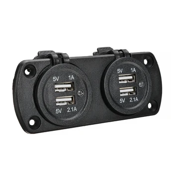 1pc 5V 2.1A Car 4 USB Charging Ports Socket Power Charger Cables Adapters LED Light For Auto Camper Van Truck 105x43mm
1pc 5V 2.1A Car 4 USB Charging Ports Socket Power Charger Cables Adapters LED Light For Auto Camper Van Truck 105x43mm