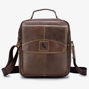 Genuine leather male briefcase men business totes handbag Men's shoulder bag first layer cowhide retro shoulder messenger bag 
Genuine leather male briefcase men business totes handbag Men's shoulder bag first layer cowhide retro shoulder messenger bag