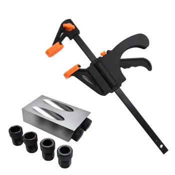 8Pcs/set Woodworking Pocket Hole Jig Kit 6/8/10mm Drive Adapter 15 Degree Angle Drill Guide Woodworking Hole Puncher Locator
8Pcs/set Woodworking Pocket Hole Jig Kit 6/8/10mm Drive Adapter 15 Degree Angle Drill Guide Woodworking Hole Puncher Locator