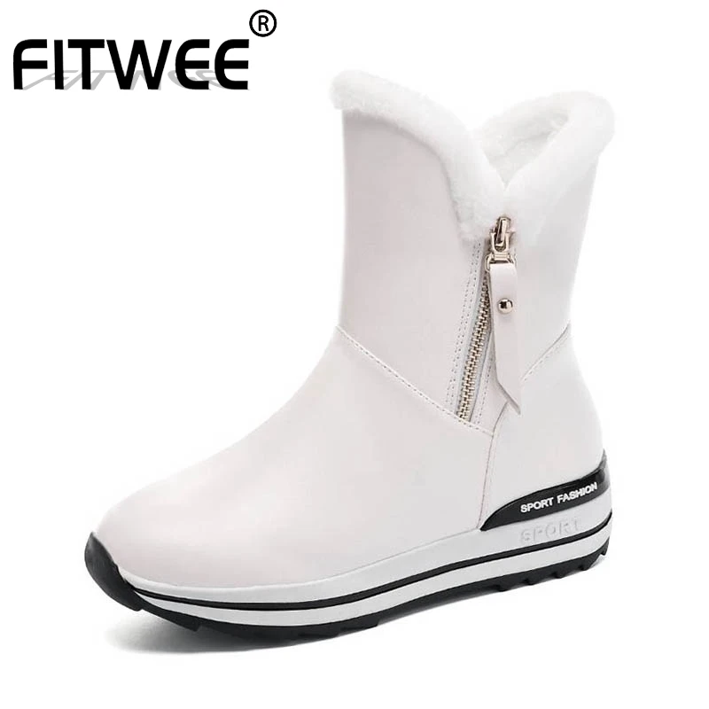 FITWEE 4 Colors New Arrival Zipper Winter Fur Ankle Boots Warm Thick Bottom Round Toe Snow Boots Mujer Footwear Size 31-42
FITWEE 4 Colors New Arrival Zipper Winter Fur Ankle Boots Warm Thick Bottom Round Toe Snow Boots Mujer Footwear Size 31-42