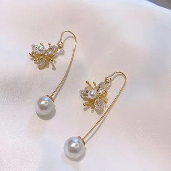 Simple Diamond Set Trend Earrings South Korea Dongdaemun Cool Fashion Elegant Earrings Peach Blossom Pearl Back-hanging Ear Stud
Simple Diamond Set Trend Earrings South Korea Dongdaemun Cool Fashion Elegant Earrings Peach Blossom Pearl Back-hanging Ear Stud